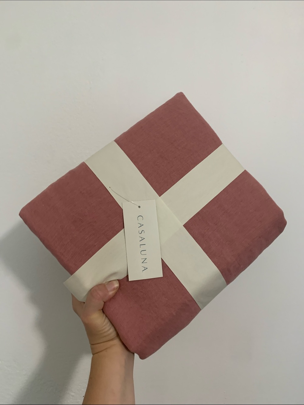 Casaluna Rose Full/Queen Hemp Duvet Cover Set